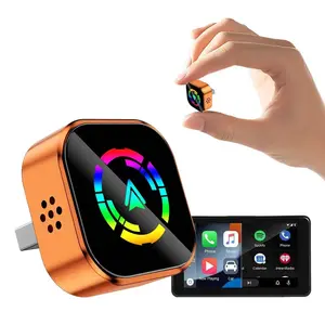 2026 Wireless Carplay Adapter for iPhone/android, Fast Connection, No Delay, Hands-Free Call, Bluetooth-compatible, Metal Enclosure, Digital Signal/network
