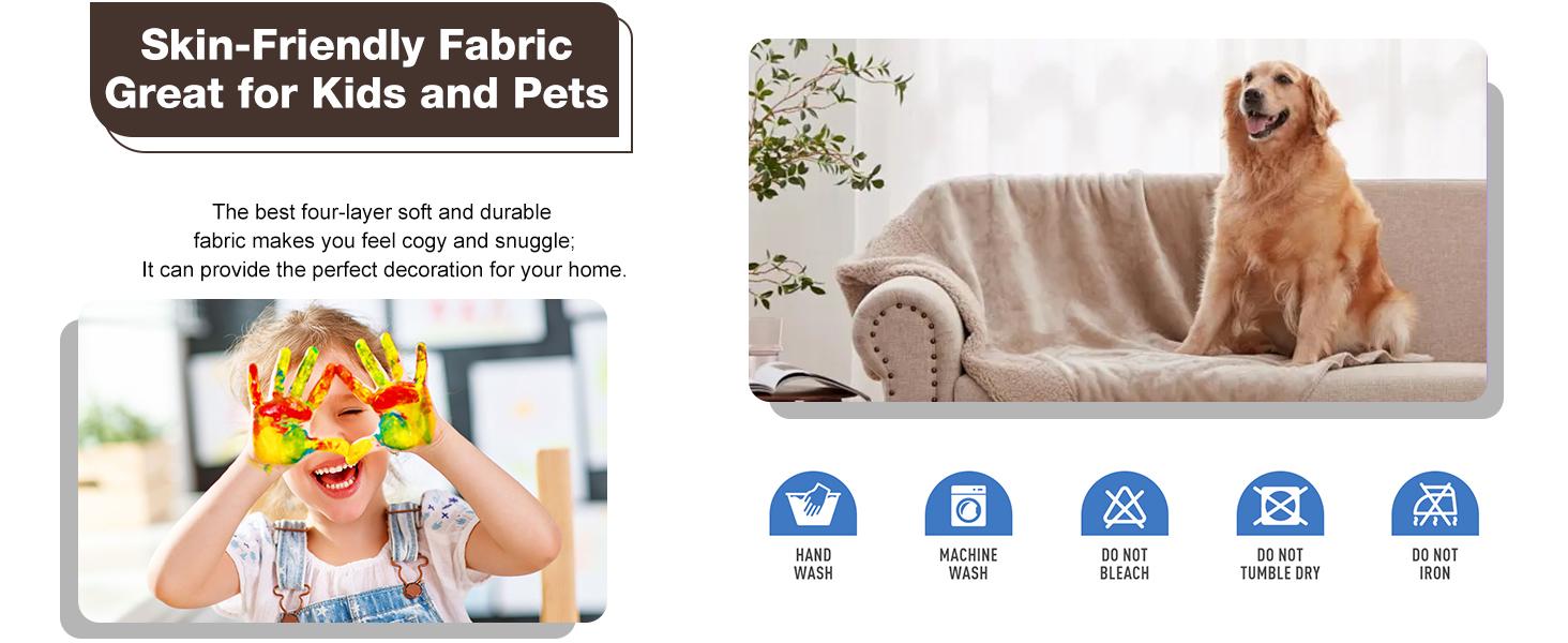 Stretch Recliner Cover 4 Pieces Printed Lazy Boy Chair Covers Floral Patterned Recliner Sofa Slipcover Anti-Slip Fitted Furniture Protector with Elastic Bottom, A3