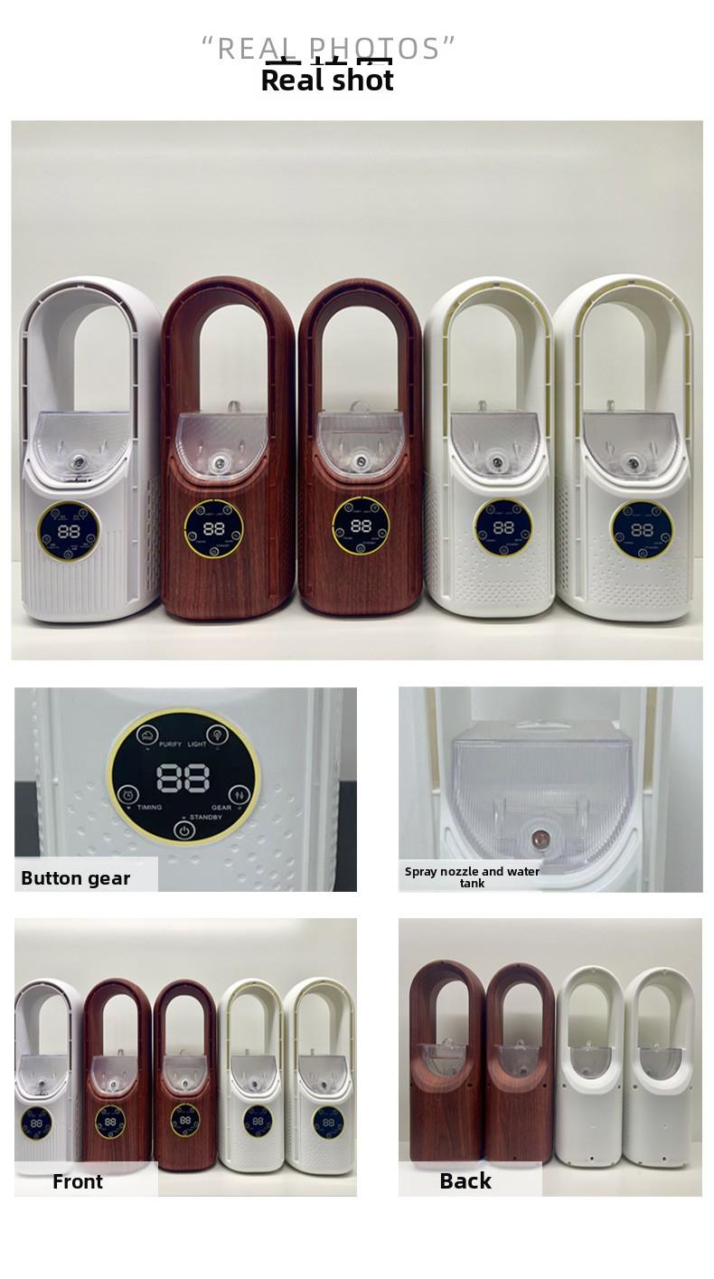 Best-selling bladeless fan, USB plug-in, portable, silent design, suitable for desktop, office, and home use, creative mini fan