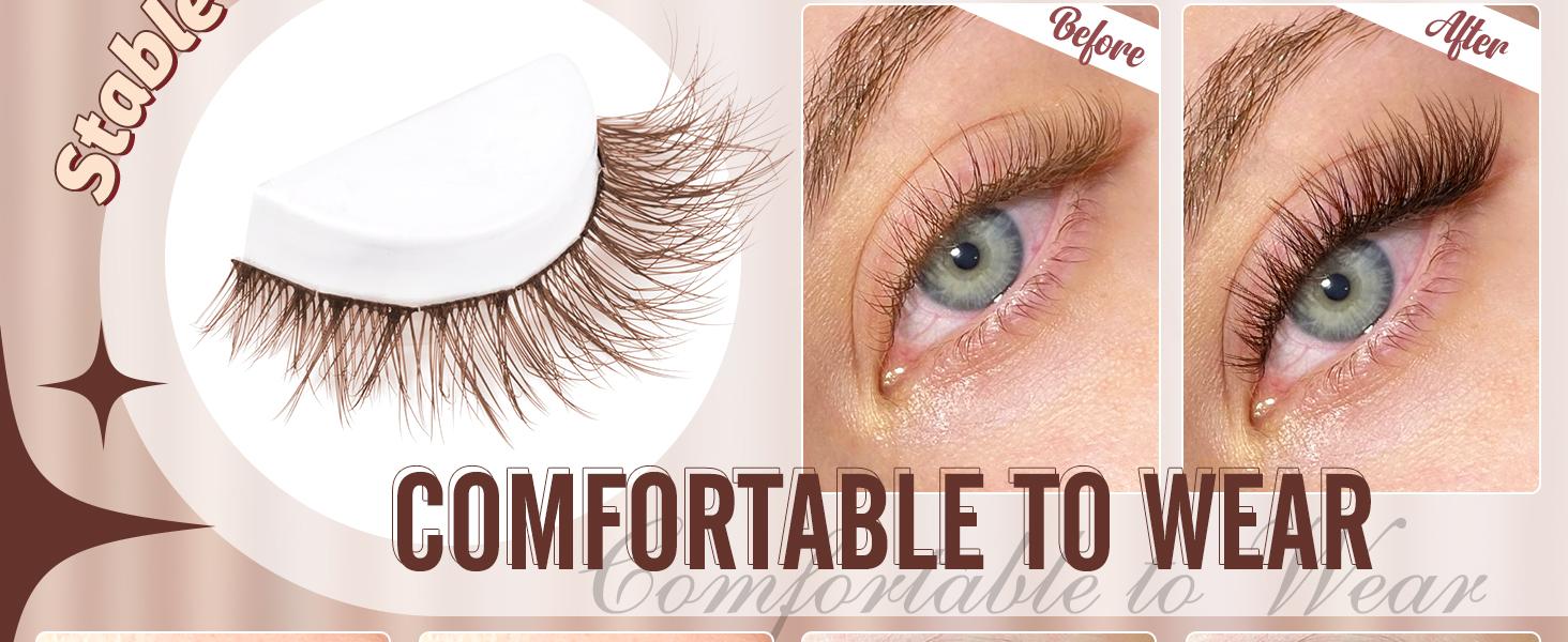 Brown Lash Clusters Natural Lash Extensions Wispy Eyelash Clusters 154 Pcs C-Curly Lashes Clusters for Everyday Wear Beginner Friendly Dark Brown Cluster Eyelash Extensions