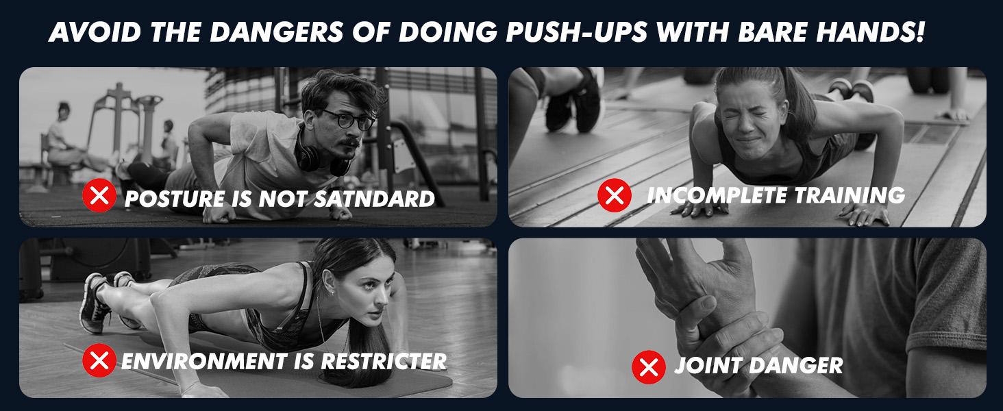 THE WELL KEPT Portable Home Gym Workout Equipment, Push Up Board, Pilates Bar & Fitness Accessories with Resistance Bands for Upper Body Strength Training Full Body Workout at Home