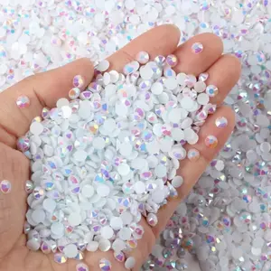 10000pcs 3mm Flat Back Jelly Resin Rhinestones, Nail Gems Decorative Stickers for Mugs, Bottles, Glassware, Clothing, Phone Cases, Nails