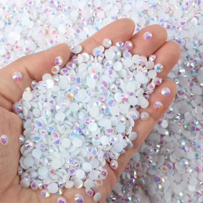 10000pcs 3mm Flat Back Jelly Resin Rhinestones, Bling Rhinestone Decoration, DIY Rhinestone, Nail Gems Decorative Stickers for Mugs, Bottles, Glassware, Clothing, Phone Cases, Nails