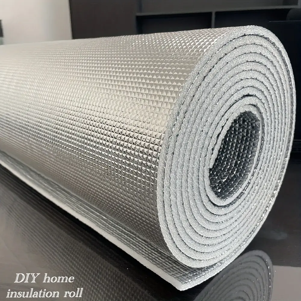 Double-Sided Reflective Aluminum Foil Insulation Roll, Cuttable Thermal Radiant Barrier Heat Shield for Windows, RVs, Garage Doors, Pipes, Ducts, Attics and Roofs