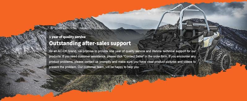 AC-DK 12V 2000-lb. ATV/UTV Electric Winch, Off-Road Synthetic Rope Winch for Trailer Boat RV Towing Winches, ATV/UTV Winch with Big Yellow Wired Remote and Winch Mounting Plate