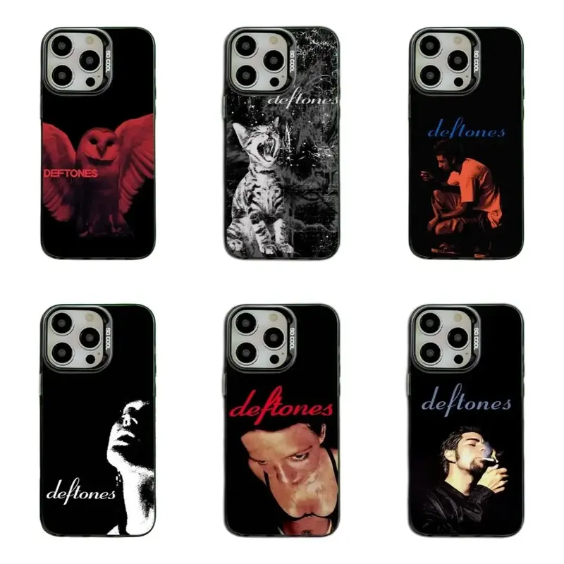 CY Edgy Deft0nes Rock Phone Case Trendy Band Phone Case Compatible for iPhone Air 17ProMax 16Plus 15Pro 14 13 12 11 and for Samsung S22 S23 S24 S25 Perfect Gift for Music Fans