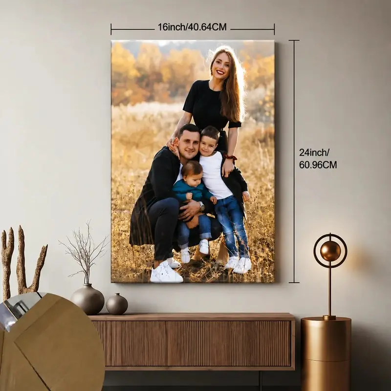 Custom Frame Print - Personalized Love-Theme Wrapped Picture Frame, Anniversary Gifts for Her, Bedroom Wall Art Decor, Home Supplies