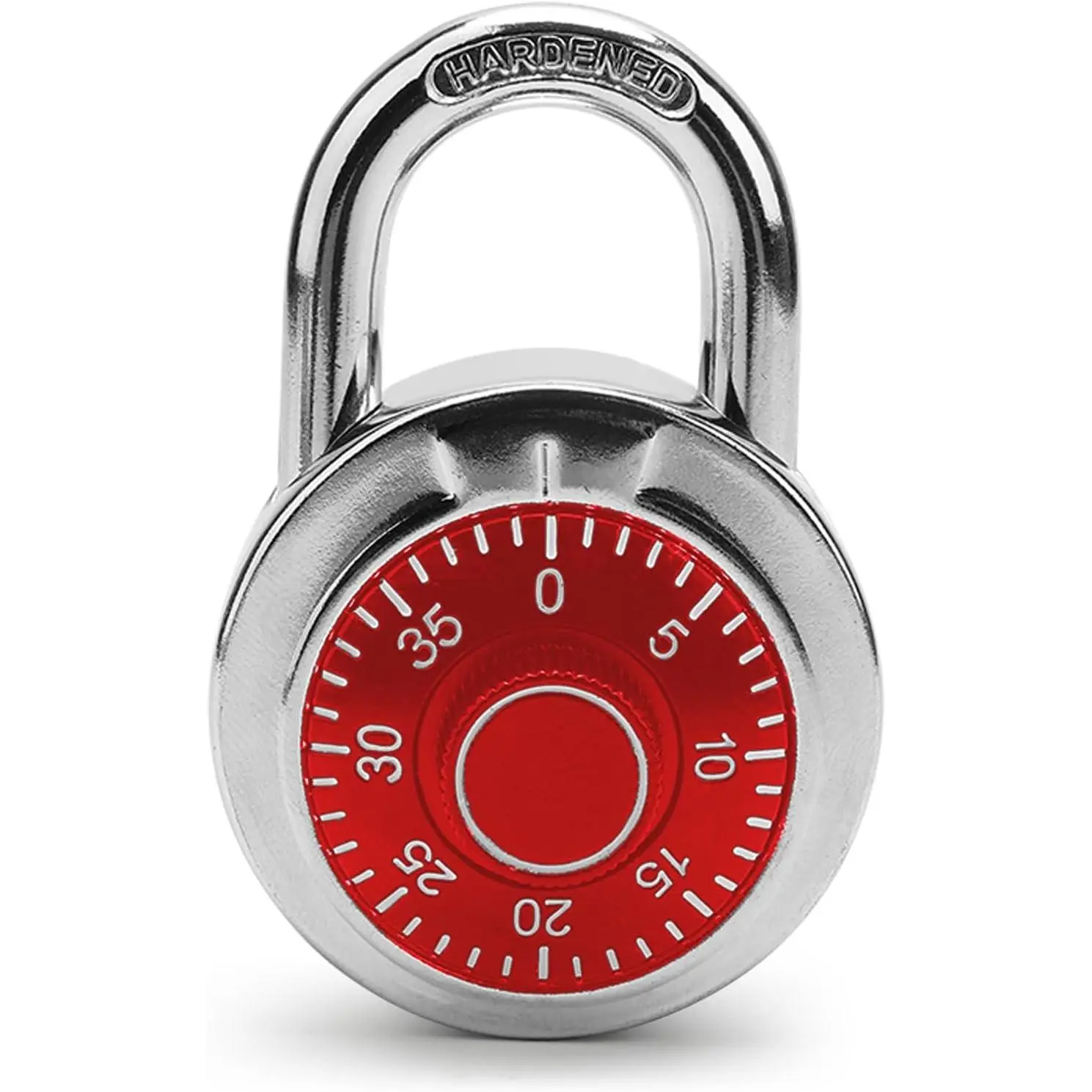 Combination Padlock,Lock for Gym and School Lockers Safe,Red Turntable,Mini Combination Lock(Pack of 1)