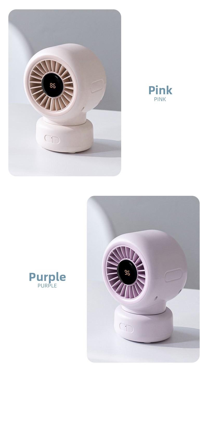 New baby stroller fan with oscillating head, octopus clamp for baby stroller, portable desktop rechargeable mini clip fan