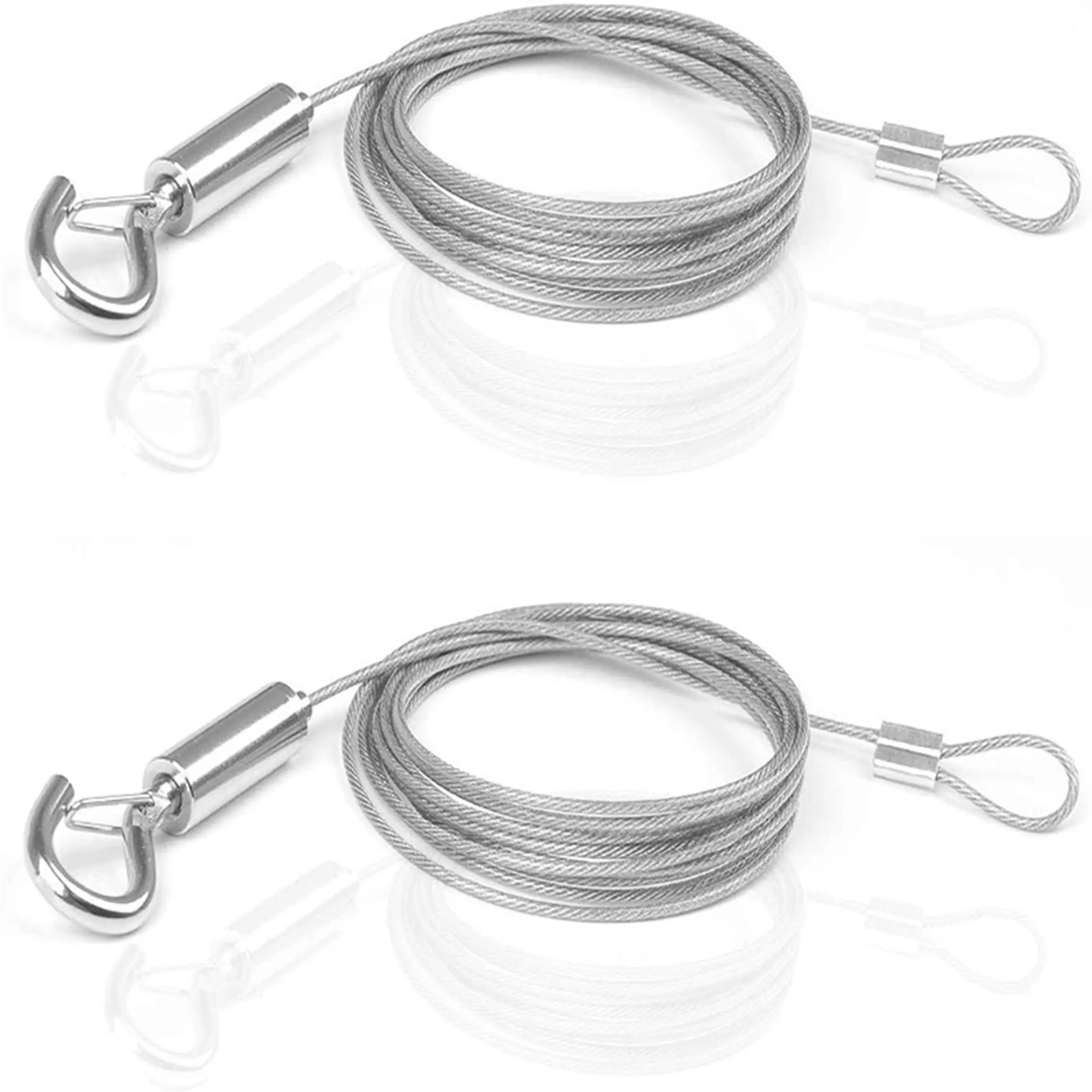 Adjustable Steel Wire Hanging Hook, 3m/5m Stainless Steel Suspension Line, Frame Hanger Locking Device, Restaurant Art Hanging Rope