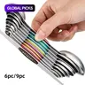 Stainless Steel Magnetic Measuring Spoon Set, Food Measuring Tool, Double-Ended Precision Measuring Spoons Stainless Steel, Metal Measuring Spoons Kitchen Utensils for Coffee & Baking, Food-Grade Home Cooking Gadgets #GLOBAL PICKS