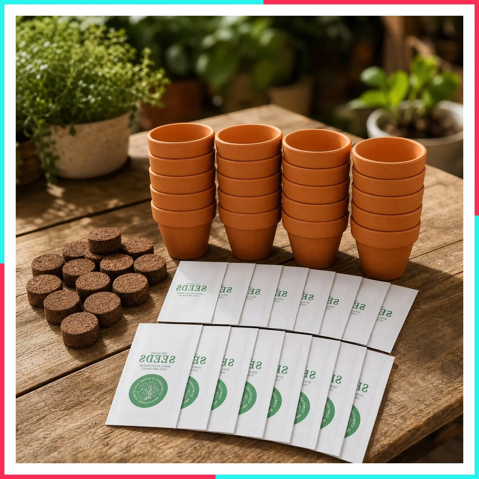 Daisy Grow Kit, Bulk 20-Pack - Mini Terracotta Pot Grow Set - Complete Indoor/Outdoor Gardening Kit with Seeds, Coconut Husk Growing Medium & Genuine Pots - 100% Grow Guarantee