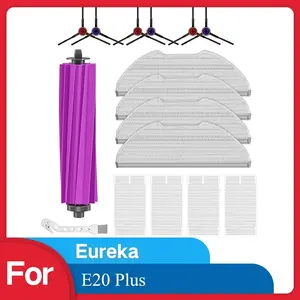 Compatible for Eureka E20 Plus Replacement Main Side Brush HEPA Filter Mop Pad Spare Parts Accessories