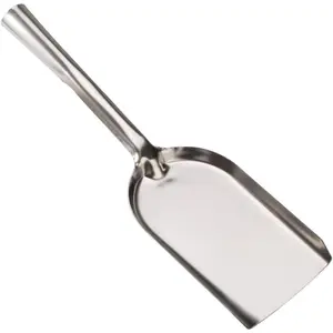 15.6" Heavy Duty BBQ Charcoal Shovel, 1.2mm Thickened Stainless Steel Grill Scoop for Smokers & Pizza Oven, Heat-Resistant Ash Tool for Wood Stove, Fire Pit, Gardening, Digging & Planting