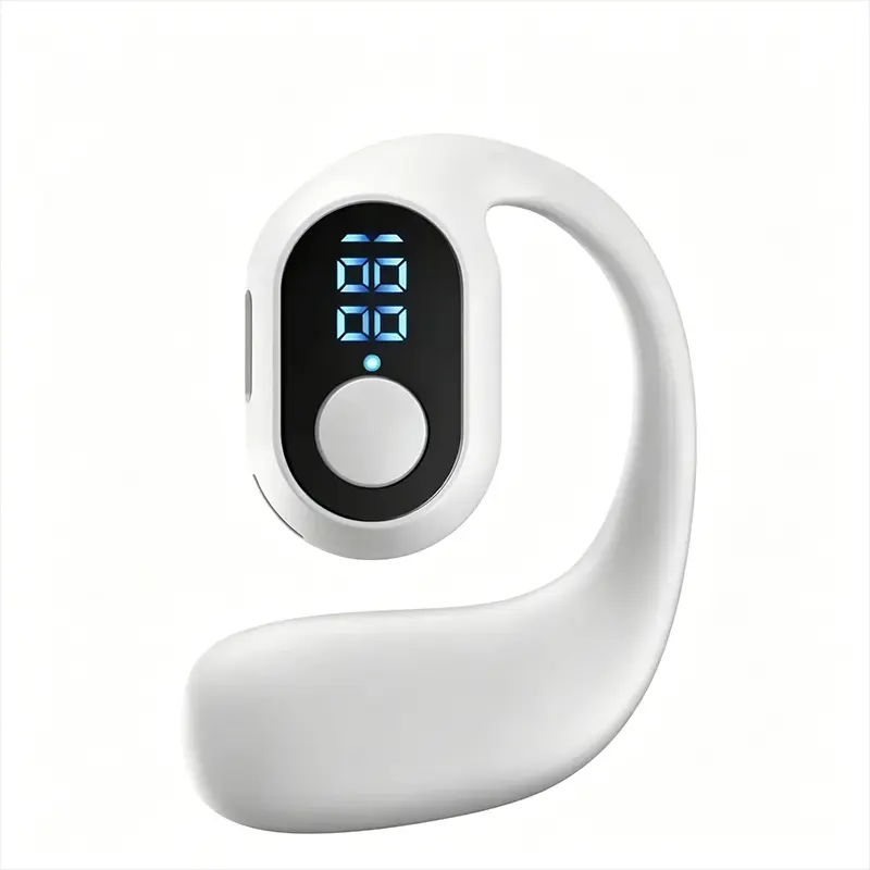 Q7-Wireless Earphones Bluetooth 5.3 Mini Handsfree Waterproof Sport Music Headset Single Earbuds OWS Headphone HiFi Music Smart Voice Assistant with ENC couple dual device connectivity new product w