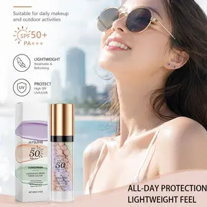 3 Color Corrector Primer 40g, Protective Base Makeup, Moisturizing Concealer, Smooth Skin, Lightweight Natural Long-Lasting, All Skin Types
