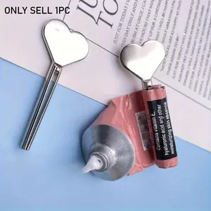 Stainless Steel Manual Toothpaste Squeezer, 1 Count Toothpaste Dispenser, Hand Cream Squeezer, Bathroom Accessory for Home, Dormitory, Hotel and Salon