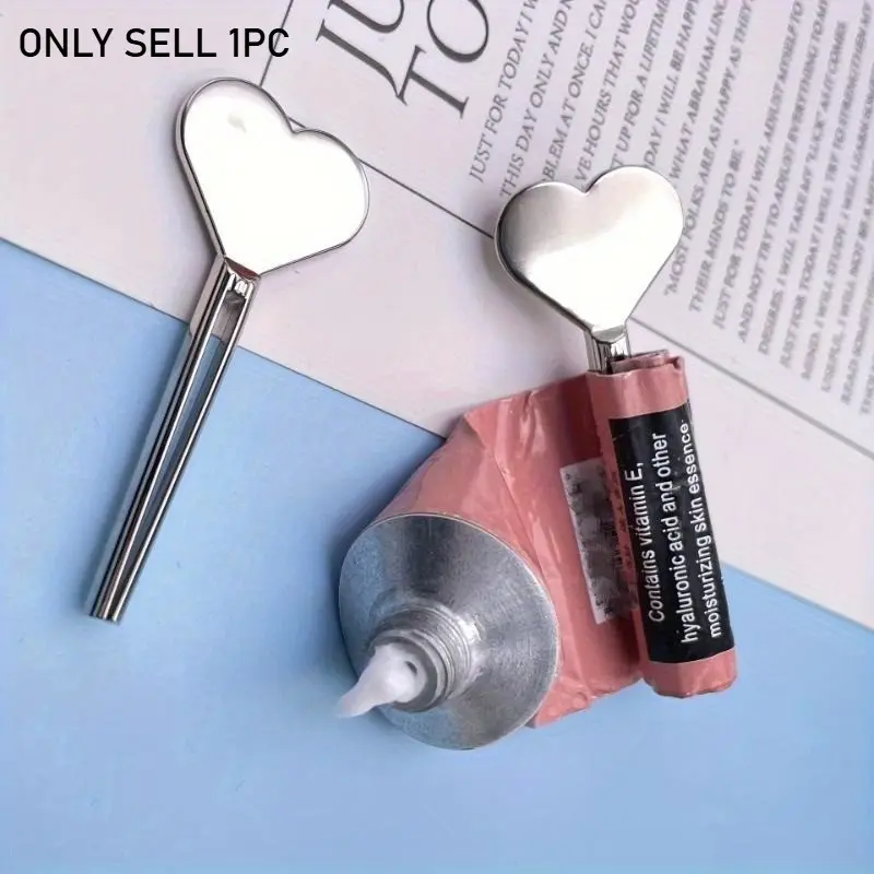 1pc Metal Manual Toothpaste Squeezer, Push Toothpaste, Stainless Steel Dispenser, Hand Cream Squeezer, Roller Set, Bathroom Accessories