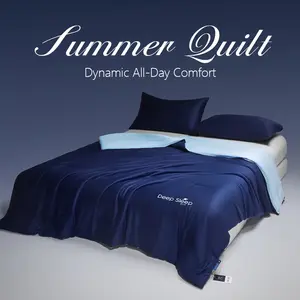 Cozy Lightweight Cooling Summer Blanket, Breathable Air Condition Cover for Bed, Sofa, Travel Rest & Household Decoration