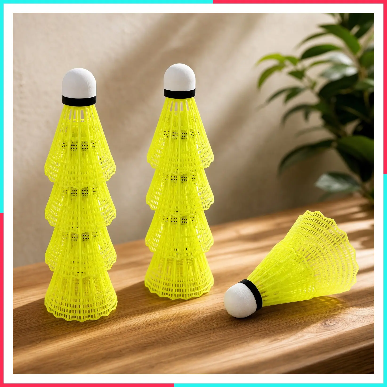 12-Pack Nylon Badminton Shuttlecocks Birdies - High Speed Training, Great Stability & Durability for Indoor Outdoor Sports