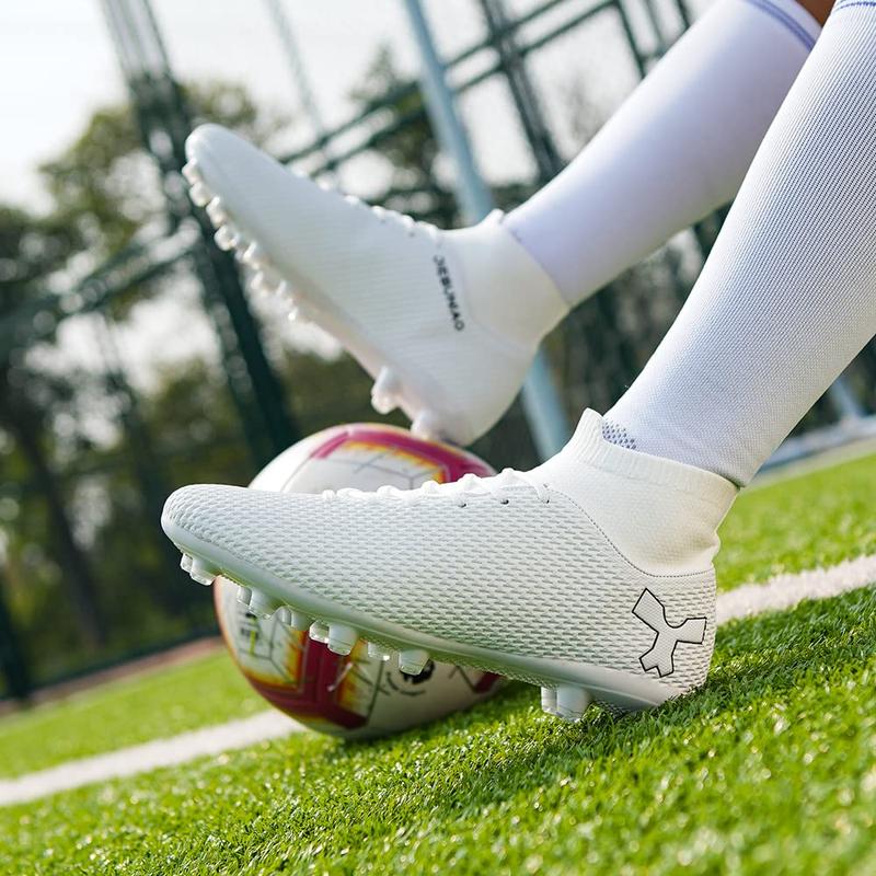 Men's Soccer Cleats Football For Mens Big High-top Spikes Shoes Professional Turf Indoor Outdoor Sneaker