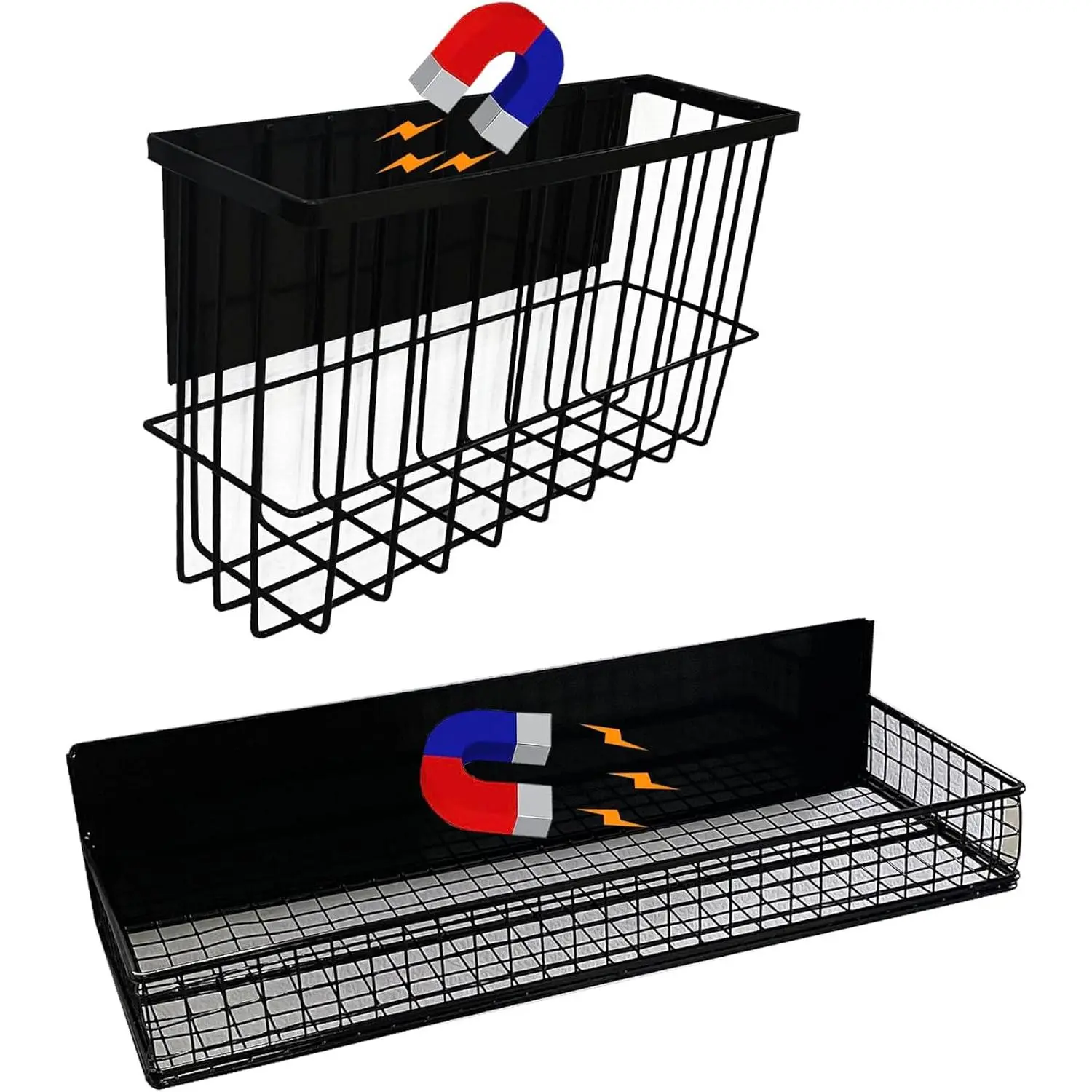 2 Pack  Storage Rack for ,  Organization Shelf for Refrigerator, Fridge, Washing Machine, Oven, Coffee Maker, Metal Peg Board, Stacked Washer and Dryer 010