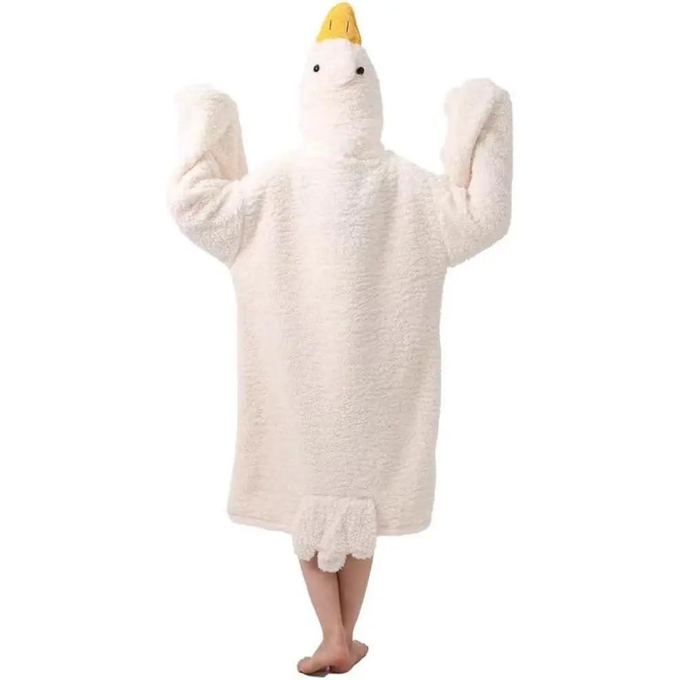 Blanket Hoodie Onesie for Adult & Kid, Oversized Warm Wearable Hoodie Blanket with Sleeves, Cozy Sleeping Bag