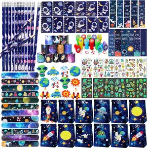 96pcs Space Party Favors Kids Stationery Toy School Classroom Student Prizes, Treasure Box Pinata Goodie Bag Stuffers, Galaxy Solar System Planet Boy Girl Birthday Supplies Treat Gift