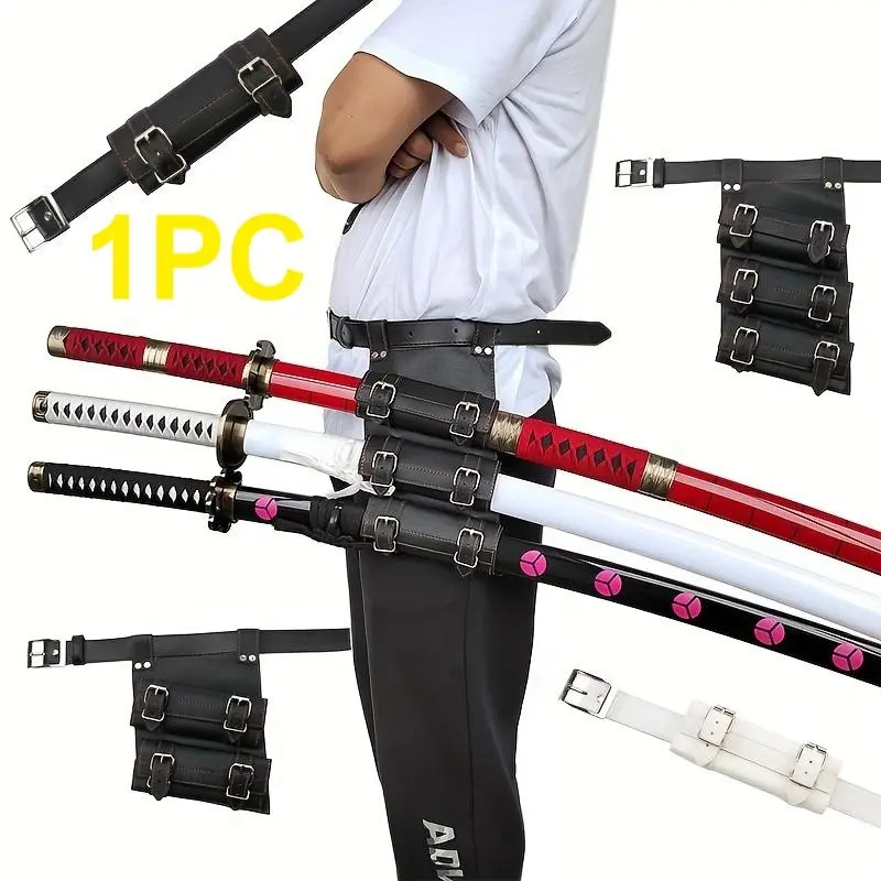 Medieval Katana Belt Holster Anime Cosplay Prop Accessories Real Size Japanese Katana Original Samurai Sabre Belt Holder Samurai Sword Sleeve Waist Gift
