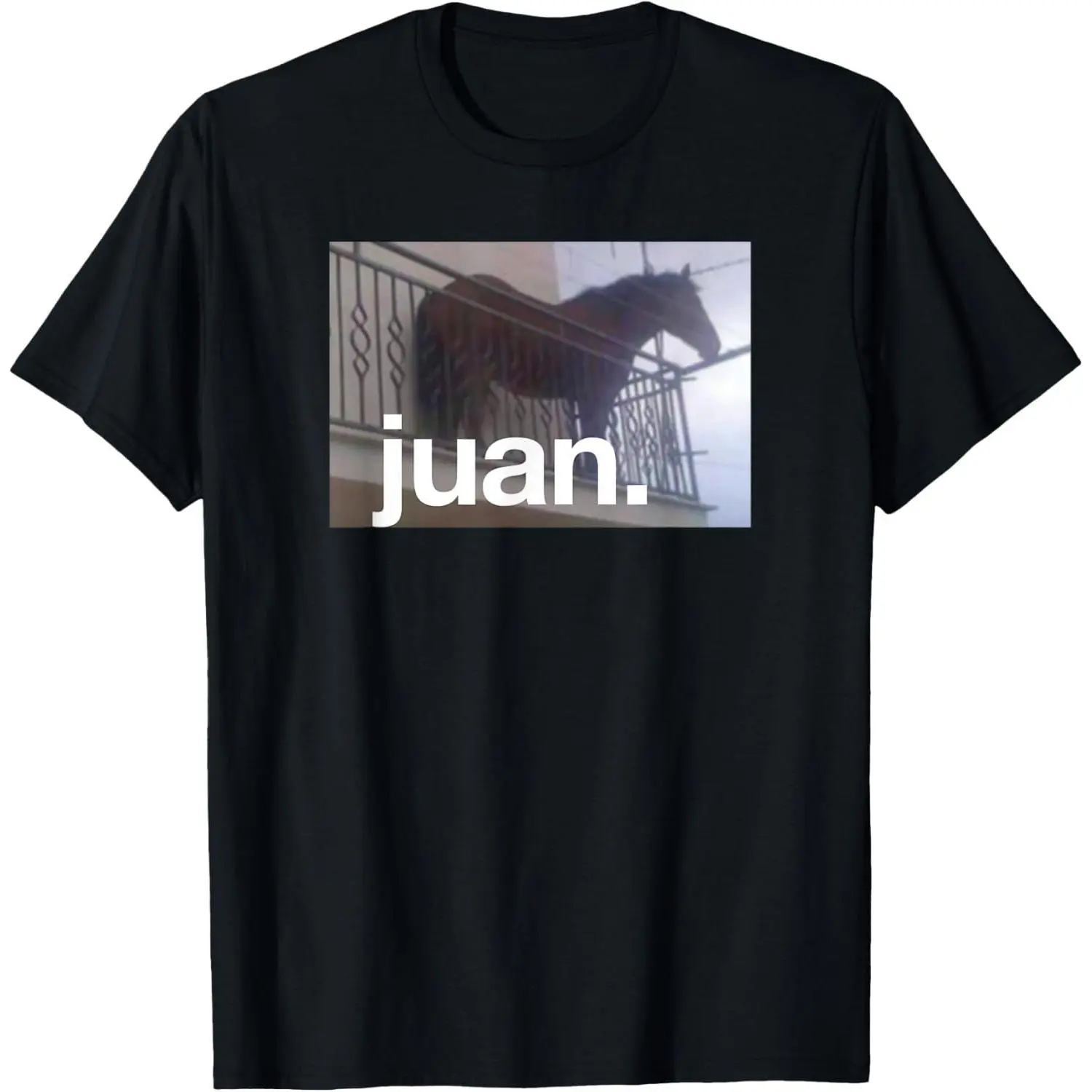 Juan Meme Horse On Balcony Meme T-Shirt