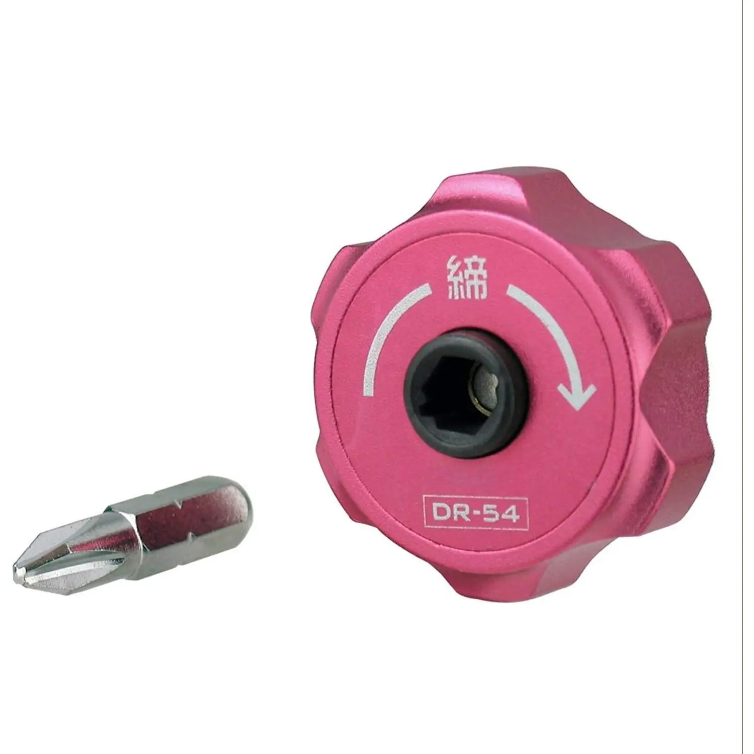 DR-54 Ultra-Compact 38mm Stubby Ratchet Palm Driver with Ratchet Action, Mini Hand Tool for Installing & Removing Screws in Tight Spaces, Millimeters