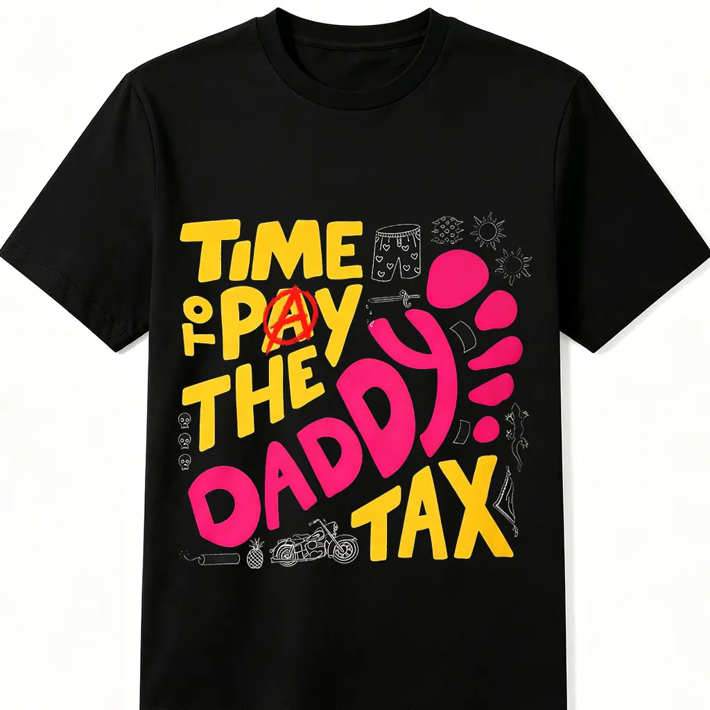 Time To Pay The Daddy Tax graphic tees Shirt, Dungeon Crawler Carl cotton Shirt Princess Donut And Mongo, Dad Gift, Father Day Shirt, Dcc Carl, Unisex