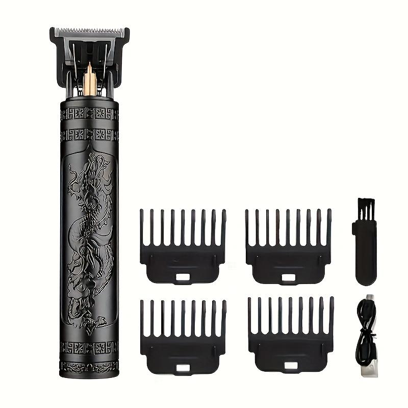 [Perfect Styling Tool] Men's Hair Clipper And Beard Trimmer Professional Set, Practical And Portable With Strong Endurance To Help You Create A Perfect Look For A Long Time!(All Metal Body, Metal Head, Gold, Black, Bronze)