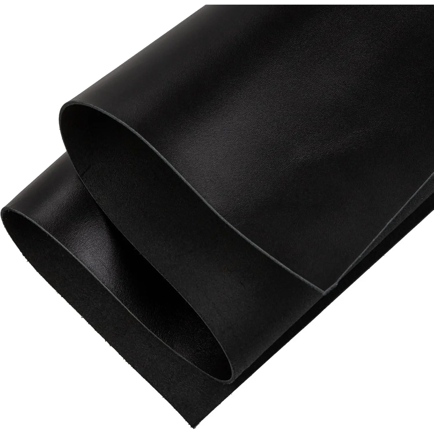 6''X12'' 2.0MM Black Tooling Leather Square Sheets - Thick Cowhide Pieces for Crafts Tooling Sewing Hobby Crafting