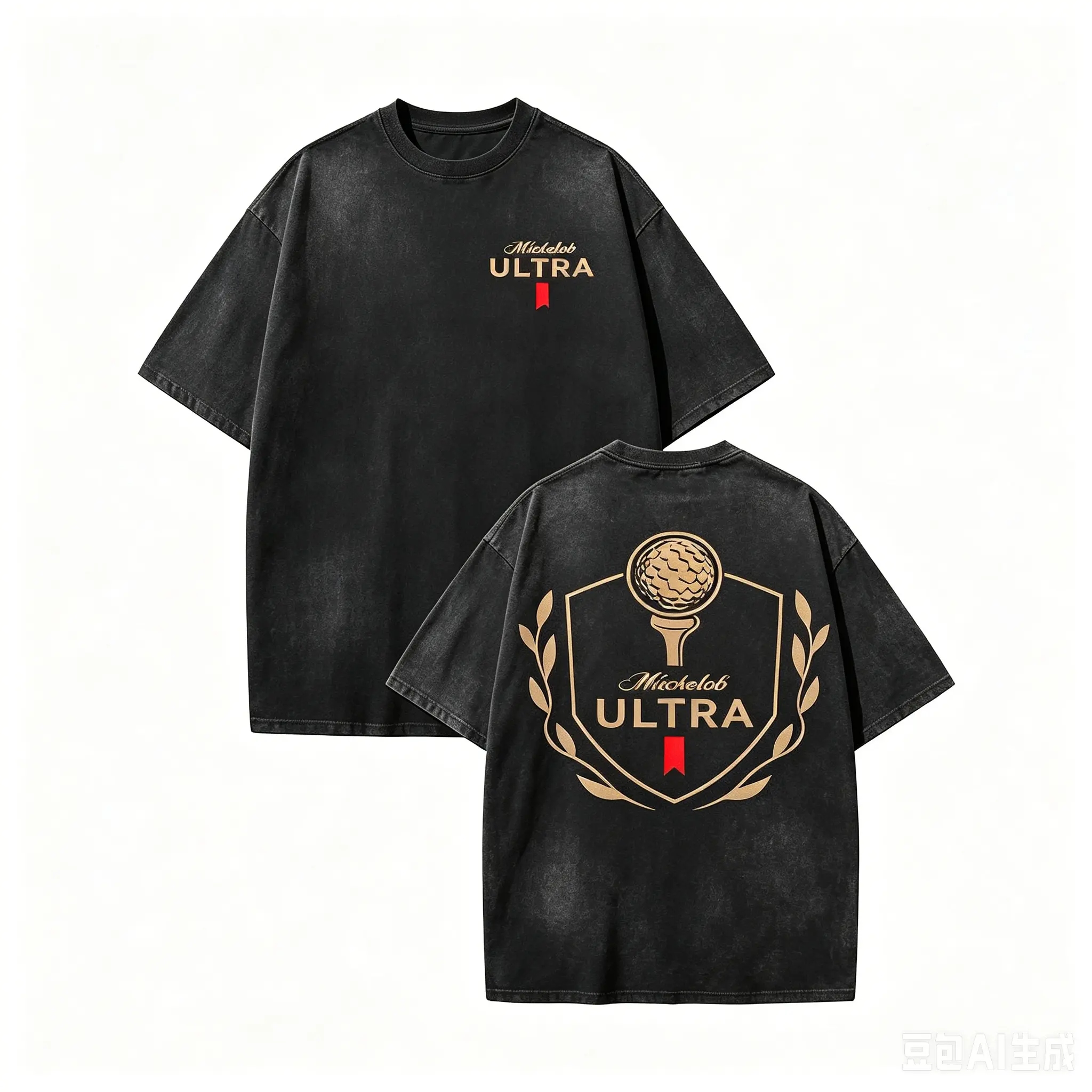 Michelob Ultra Golf Ball Vintage Distressed Tee | 100% Washed Cotton | Retro Golf Beer Streetwear Loose Fit Casual Street T-Shirt Oversized tshirt women