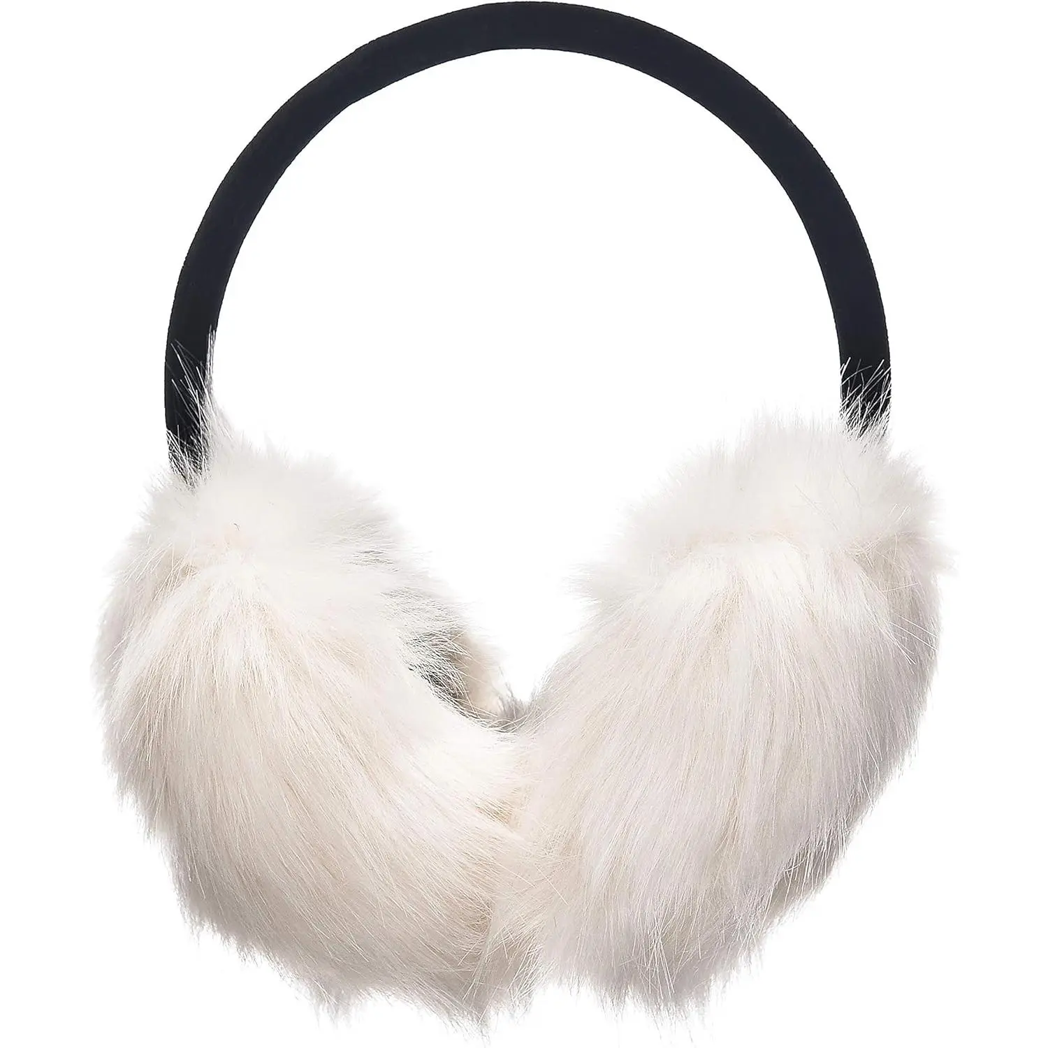 Womens Girls Winter Fashion Adjustable Faux Fur EarMuffs Ear Warmers