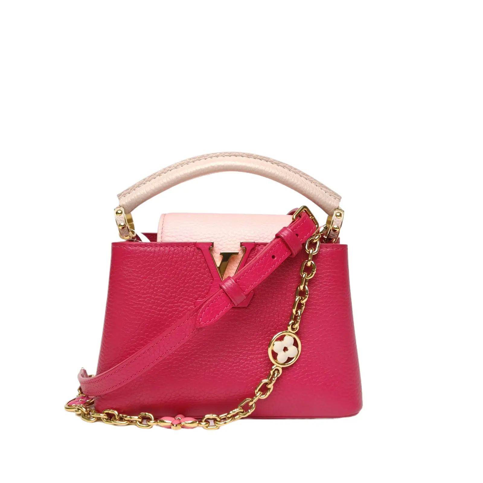 Pre-owned Louis Vuitton Capucines Mini 21 Fuchsia P226562808