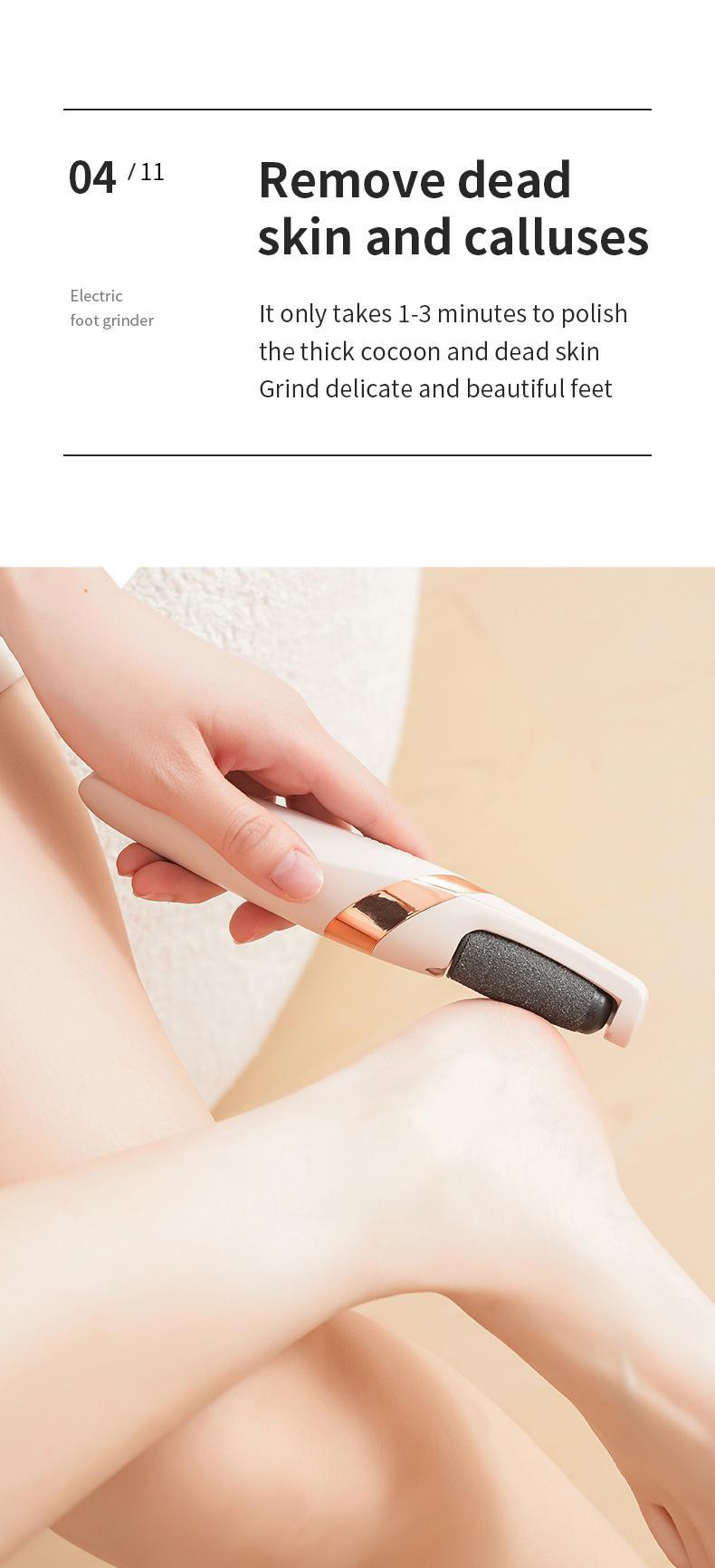 Electric Foot Grinding Stone - Digital Foot Grinder, Rechargeable, Exfoliating Tool for Calluses, Home & Nail Salons Use, Perfect Gift