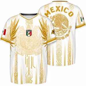 Mexico Soccer Jersey Men 2026 Limited Edition Football Shirt Premium Graphic Tee Aztec Eagle Design Authentic Team Kit Mexican Flag Casual Sports Top Short Sleeve Athletic Wear