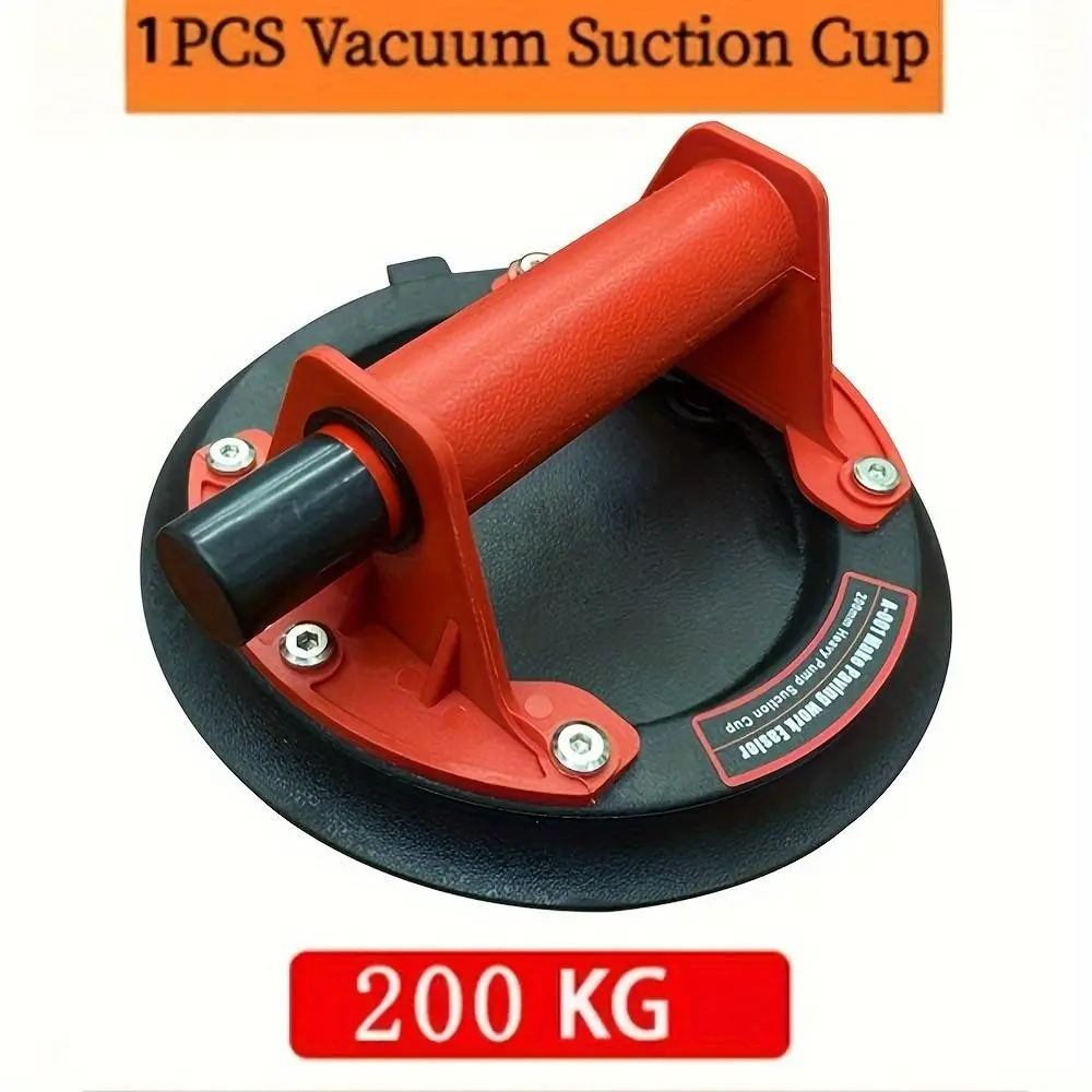 8 Inch Suction Cup, 200kg Load Capacity, Vacuum Pump Hand Pump, Ideal for Windows, Tiles, Windshields, Genuine Air Pump Suction Cup, Windshield Removal Tool