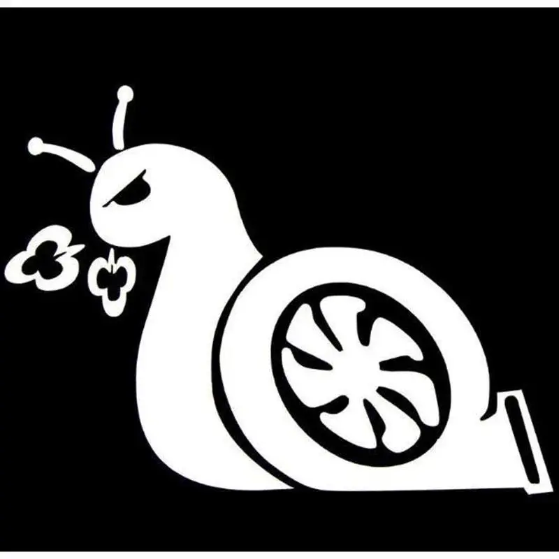 3D Car Stickers DUB Drift Race Car Styling Turbo Snail Cool Decals Black/Silver White Vinyl Decals Accessories