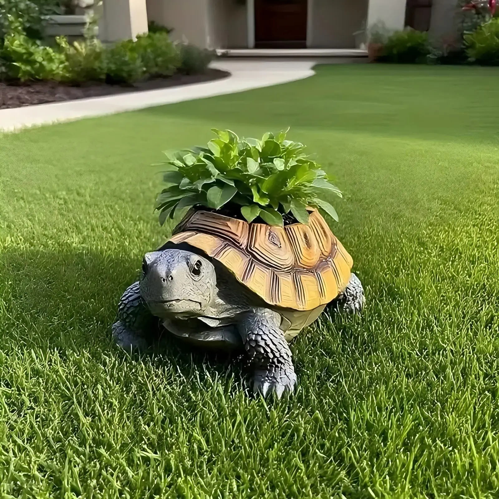 Realistic Turtle Vase Ornament, Outdoor Animal Decor for Garden Pond Fish Tank, Handicraft Gift Item, Elegant Home Decoration