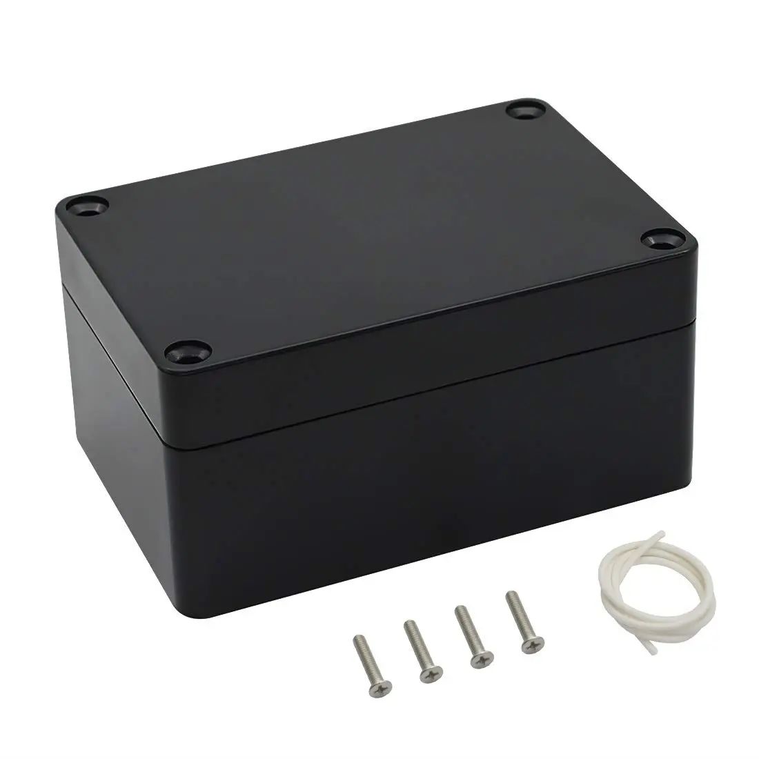 Junction Box IP65  Project Box  ABS Plastic Electrical Boxes  Enclosure for  Black 3.93x 2.68x 1.97 inch (100 x 68 x 50 mm)(Pack of 1)