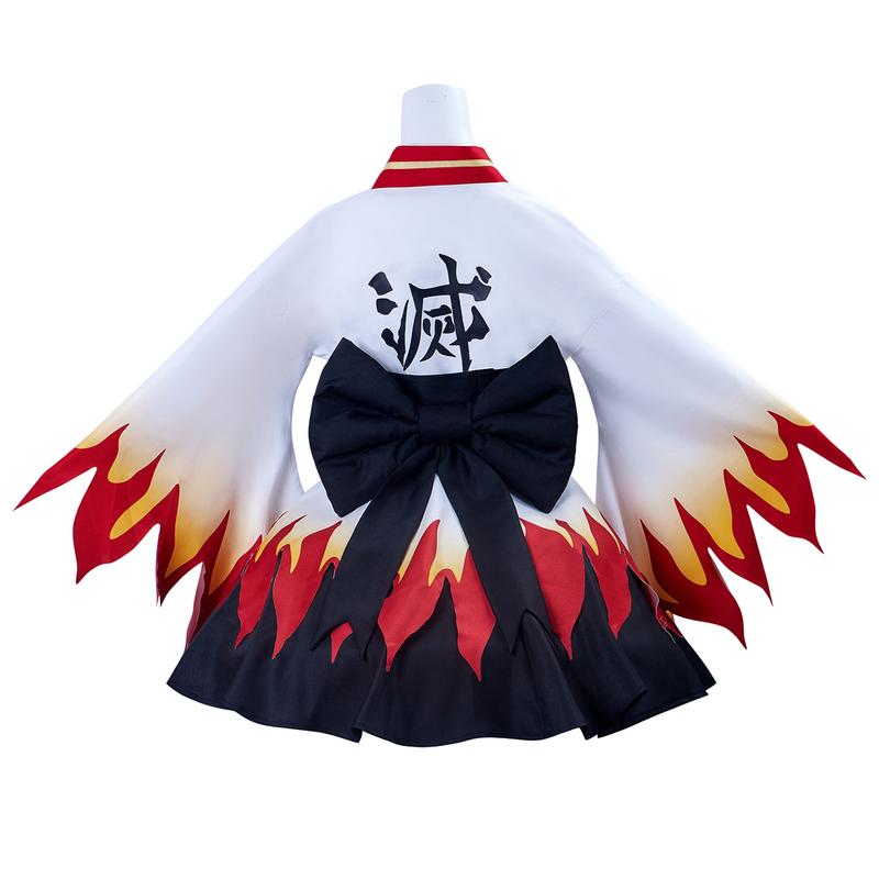 Demon Slayer Cosplay Costume Rengoku Kyoujurou Fanart Costume Women Japanese Kimono Outfit Costume Demon Slayer Cosplay Costume Rengoku Kyoujurou Fanart Costume Women Japanese Kimono Outfit Costume