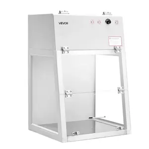 VEVOR Laminar Flow Hood, 20.08x 20.47x 23.62 inch Working Area Portable Clean Room, Meets ISO Class 5 Clean Room Standards, with HEPA-14 Filter and G1 Pre-Filter, for Medical and Laboratory Use