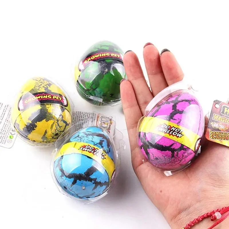 4PCS Dinosaur Eggs Hatching In Water Big Size Water Growing Animal Eggs Dinosaur Grow Egg Novelty Educational Toys for Kids Gift teenage boy fluffy basket
