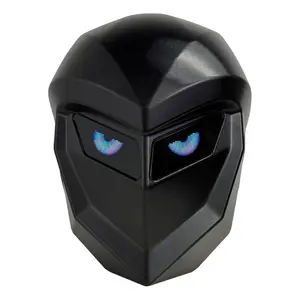 LED Knight Backpack Blade Knight Black Style, Smart Bluetooth Programmable Screen, Hard Shell 15.6" Laptop Backpack with USB Charging, DIY Pixel Art Animation, Cool Cyberpunk Tech Gift for Men Travel School (Power Bank Not Included)