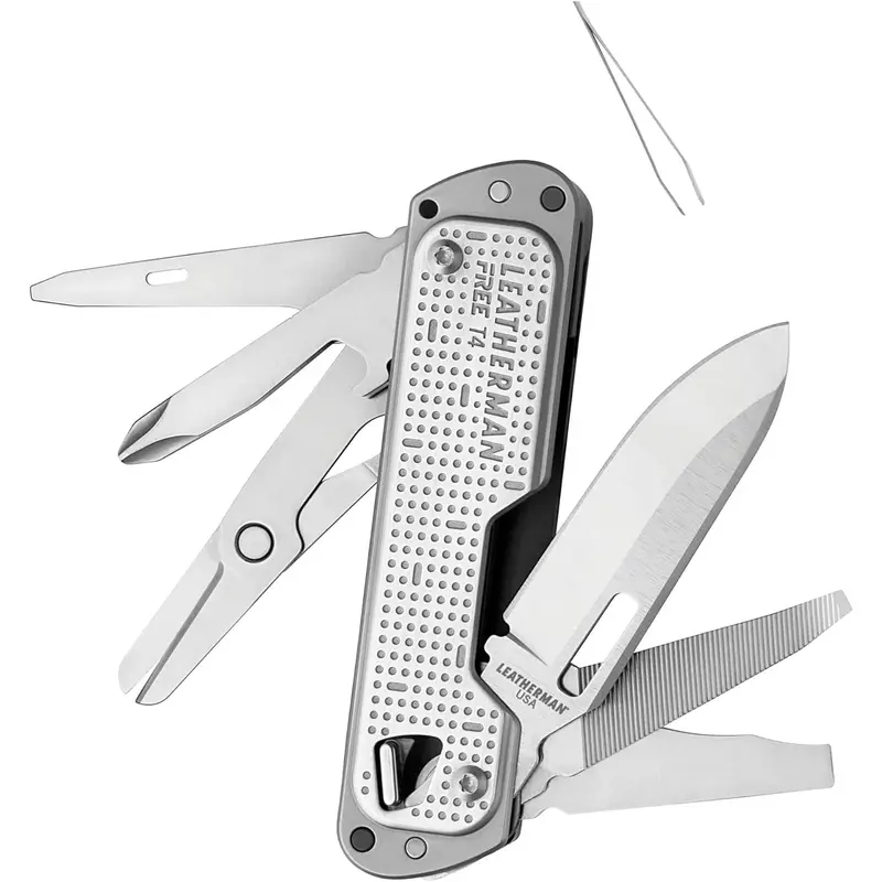 , FREE T4 and EDC Knife with Locking and One Hand Accessible, the USA, Stainless