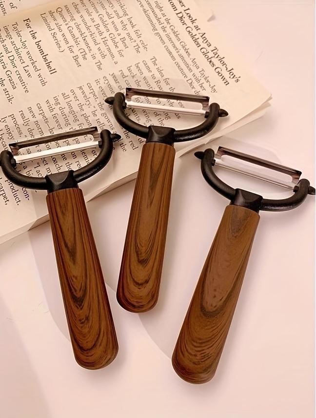 Multi-Use Vegetable Fruit Peeler - Vintage Faux Wood Grain, Sharp Stainless Steel Blade, Ergonomic Handle | Peels Potatoes, Apples, Carrots, Dishwasher Safe | Gift-Worthy Home Cooking Tool Multi-Use Vegetable Fruit Peeler - Vintage Faux Wood Grain, Sharp Stainless Steel Blade, Ergonomic Handle | Peels Potatoes, Apples, Carrots, Dishwasher Safe | Gift-Worthy Home Cooking Tool