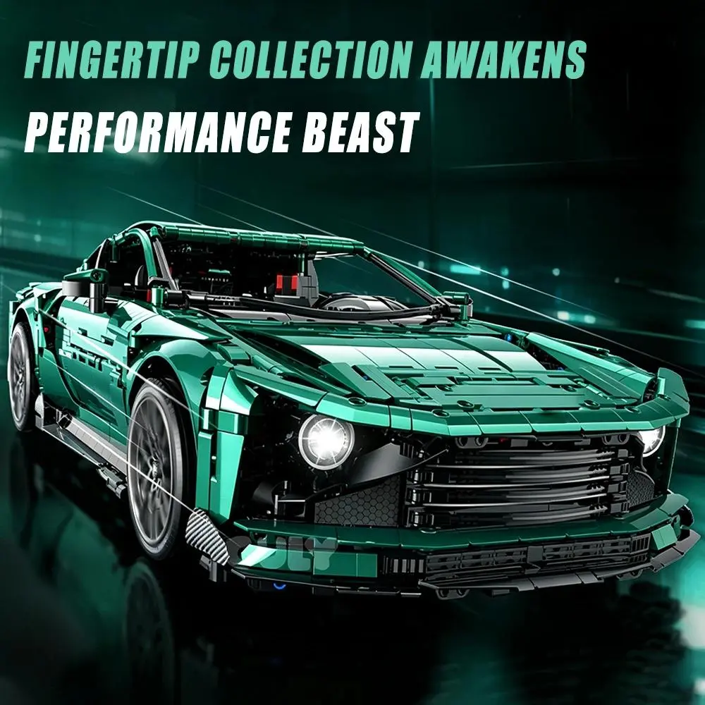 Guly 1:8 Scale High-Tech Super Car Building Blocks Model Kit, Assembly Toy Gift, Detailed Mechanical Decoration, Personal Collection, Static Display